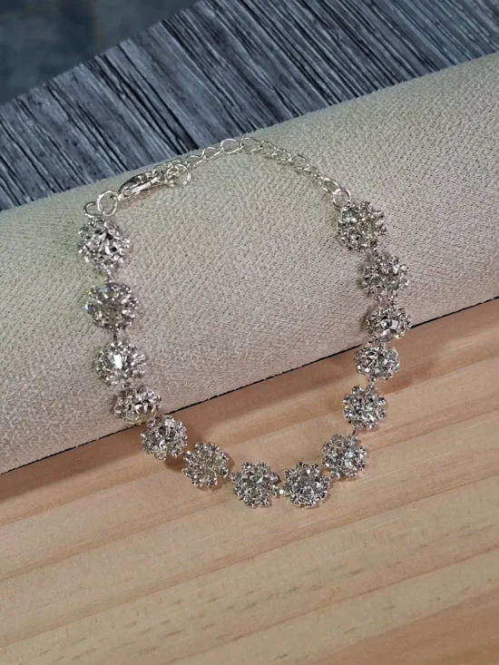 Pulsera de plata laminada