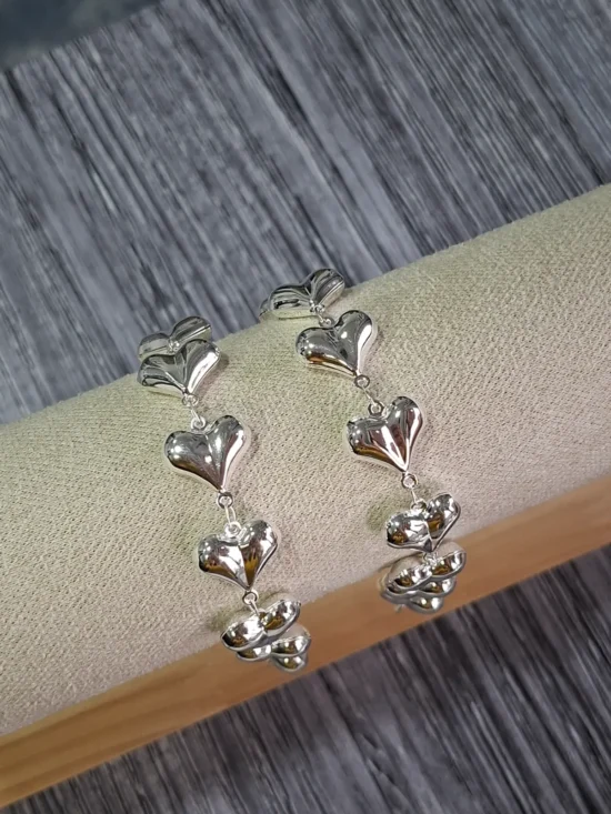 Pulsera de plata laminada