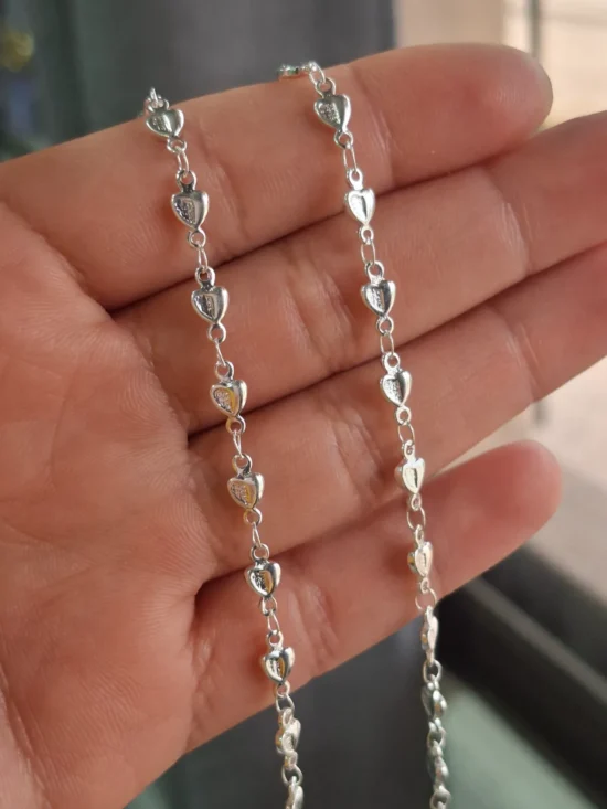 Pulsera de plata laminada