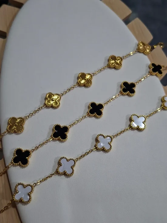 Pulsera de acero linea premium dorado