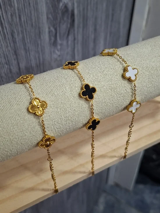 Pulsera de acero linea premium dorado