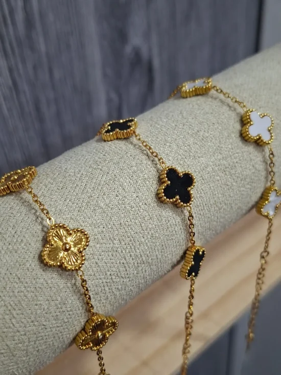 Pulsera de acero linea premium dorado